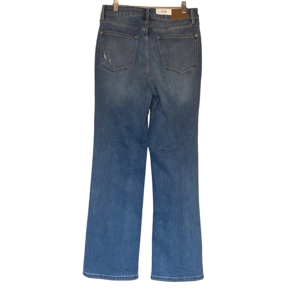 NWT Judy Blue 90's Straight Fit High Waist Medium Wash Jeans 11/30 - Picture 2 of 11